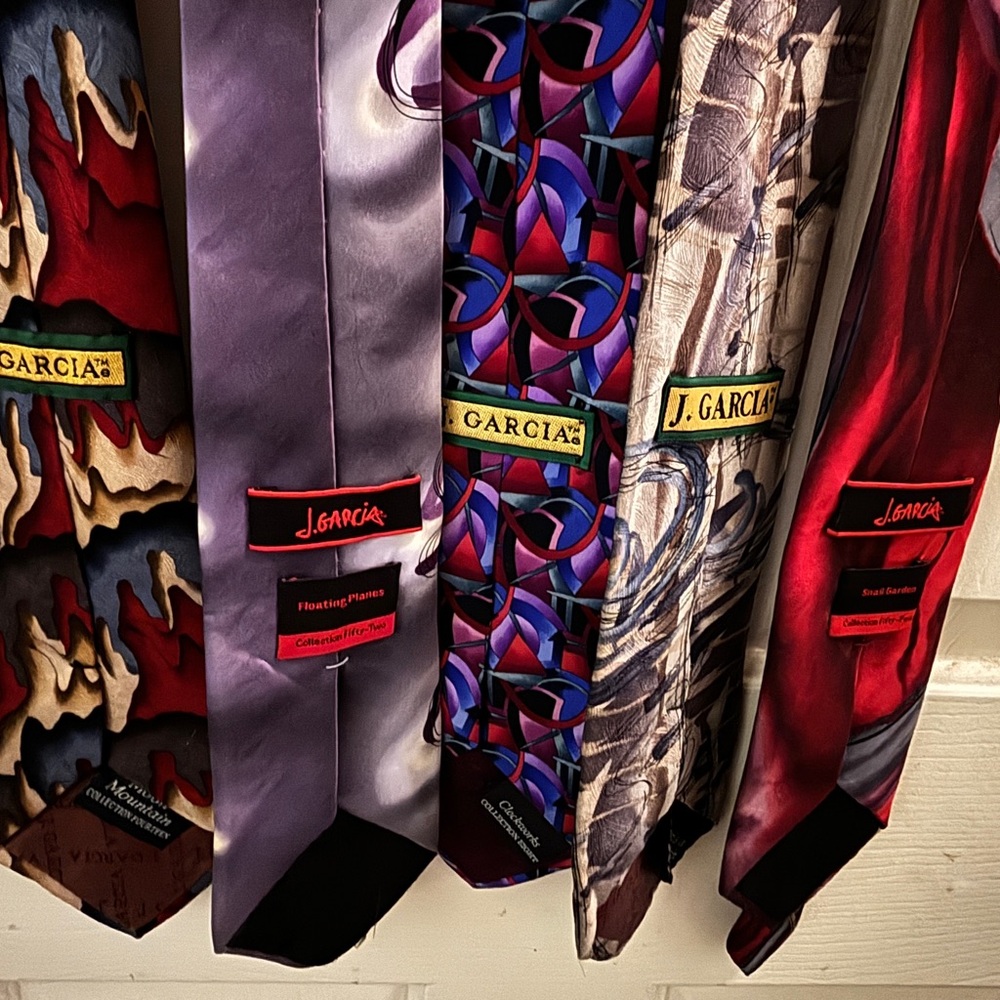 Five Vintage Jerry Garcia Ties (Grateful Dead) ⚡️👔